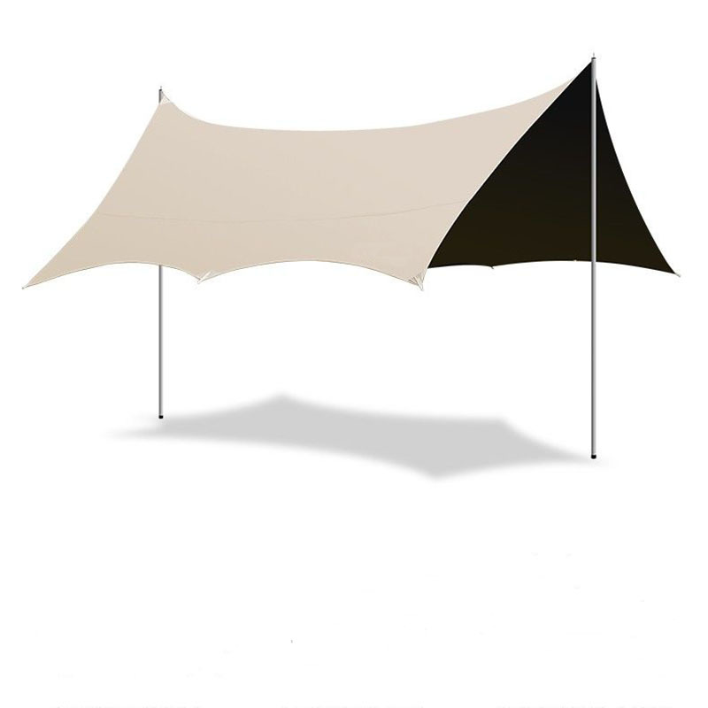 Thickened Oxford cloth black rubber canopy tent, outdoor camping barbecue park sunshade, rainproof and sun-proof courtyard pergola Item Picture