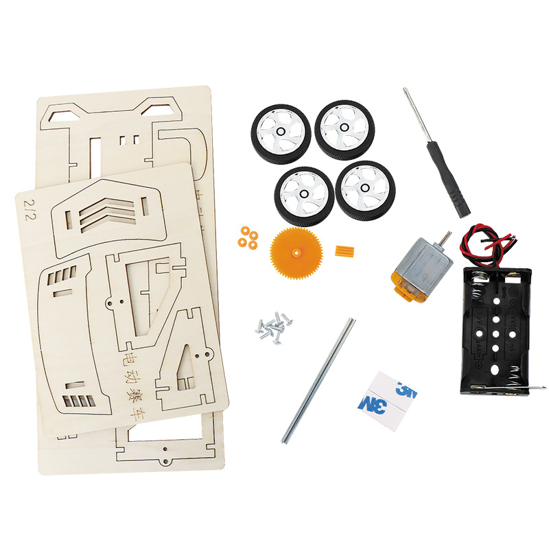 نموذج سباق السيارات الكهربائية للأطفال، DIY Technology System Item Picture