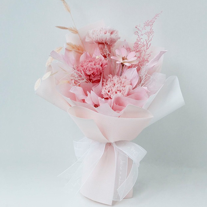 Mother's Day Gift Carnation Eternal Flower Dried Flowers For Mother's Birthday Gift Eternal Flower Bouquet Finished High-Grade Sense details Picture