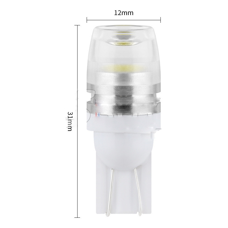 Automobile T10 led width indicator light, concave lens diffused light, license plate light, car small light, ceramic width indicator light, universal light Specification drawing