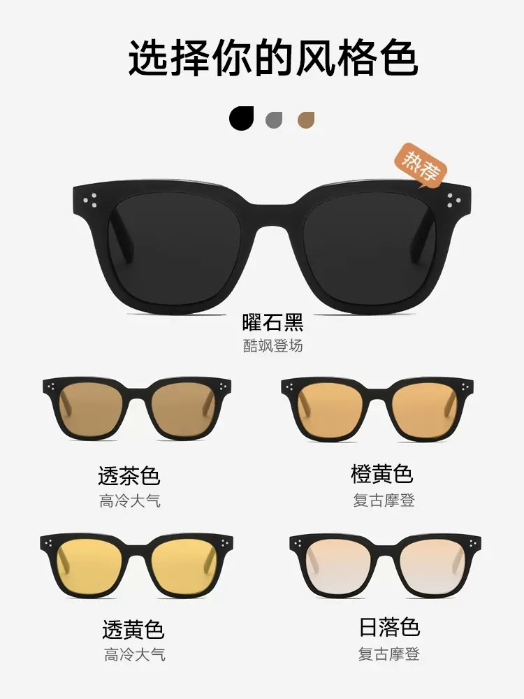 街拍墨镜女防晒高级感ins2023年新款太阳眼镜男款开车详情图2