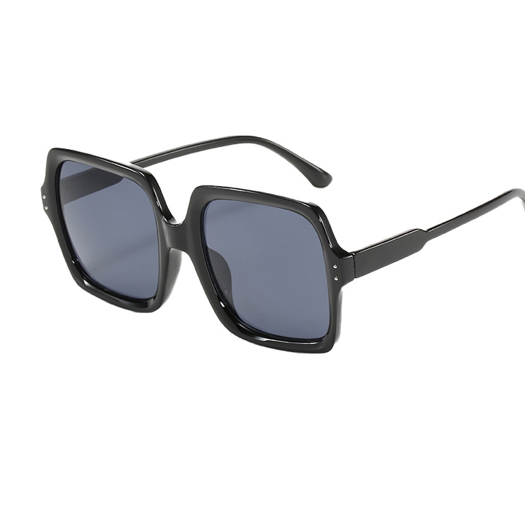 Retro large-framed custom-made sunglasses, feminine personality, street style, large-face slimming sunglasses, UV protection, natural face glasses Item Picture