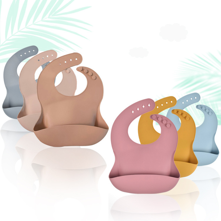 3D Stereo Baby Silicone Bib Children's Bib Waterproof Drool Bib Mother And Baby Baby Food Silicone Bib details Picture