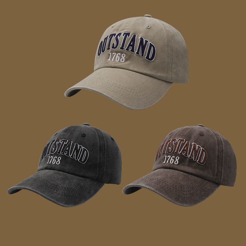 Europe And The United States Vintage To Do Old Washed Baseball Cap Women Casual All Embroidered Letters New Duck Hat Outdoor Visor Specification drawing