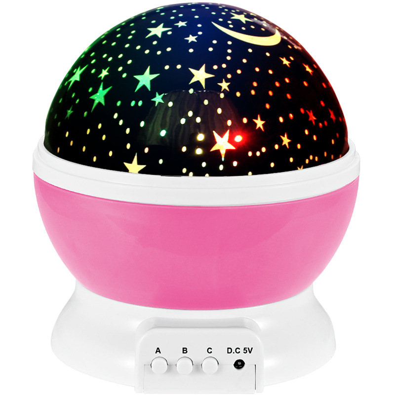 Dream Rotating Star Light Projection Light Bedroom Creative Full Star Projection Light Floor Stand Light Night Light Atmosphere Light Item Picture