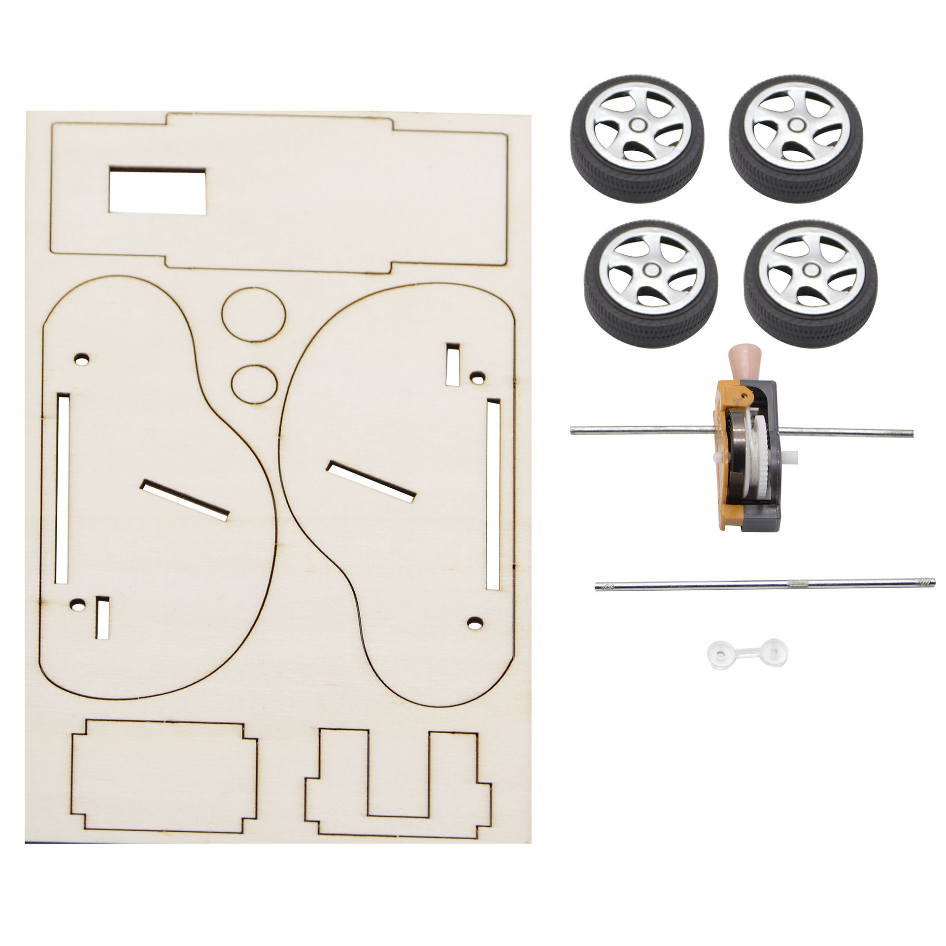 Wooden wire pull car Technology small creation and invention Model recommended style for the Science and Technology Festival, Teacher Xing details Picture
