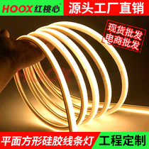 led flexible silicone light belt cut outdoor waterproof 24V flexible molding line light 2835 low voltage light belt