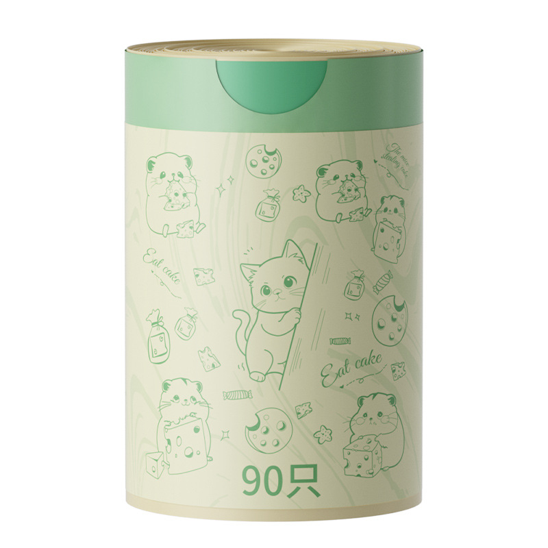 垃圾袋/垃圾袋加厚/背心垃圾袋/抽绳垃圾袋/垃圾桶垃圾袋白底实物图