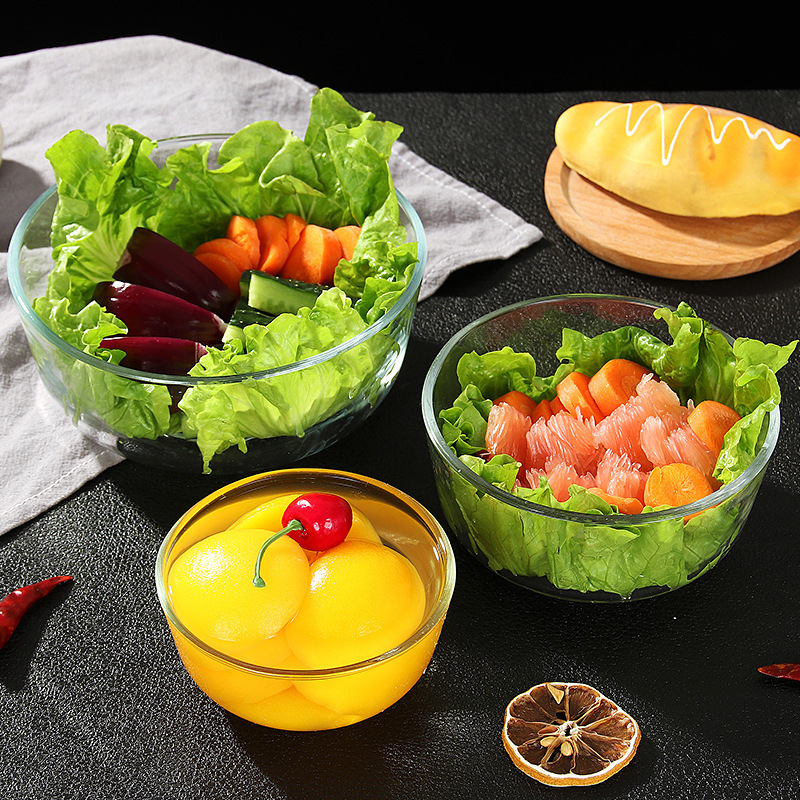 厂家供应家用耐热玻璃汤碗大号加厚蔬菜水果泡面沙拉碗批发详情图2