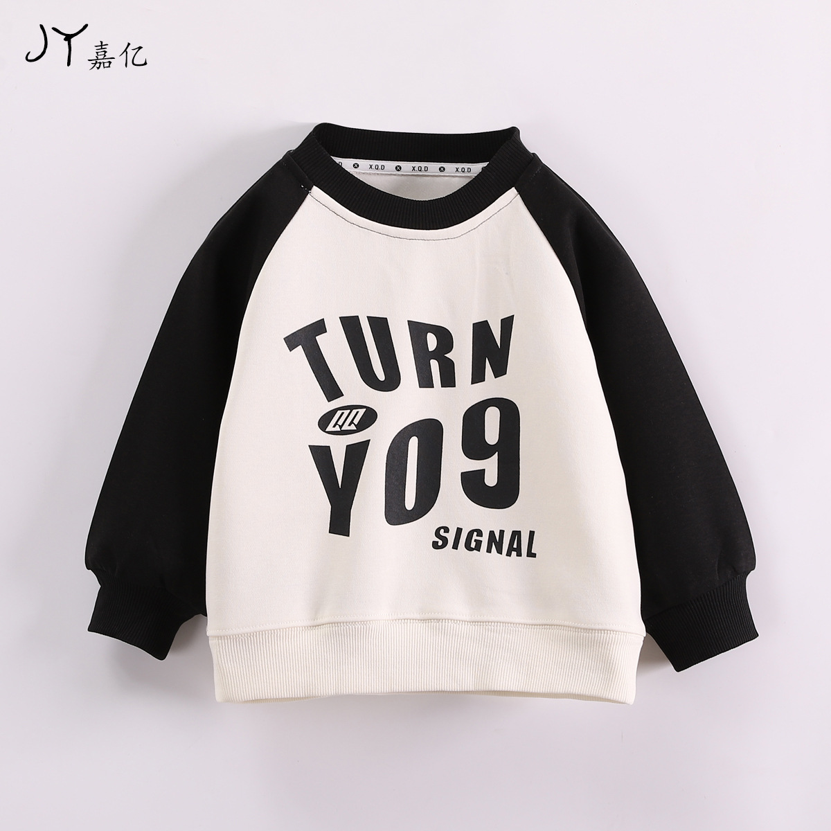 New 2024 Men's and girls' hoodies spring and autumn collection, children's loose shoulder sleeve top, Korean-style casual pullover for babies