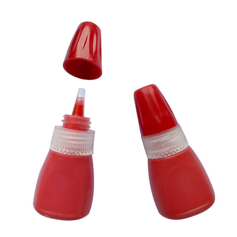 Photosensitive seal oil small bottle replenishment liquid seal oil bright red seal oil replenishment liquid wholesale of Huhua financial seal materials Specification image