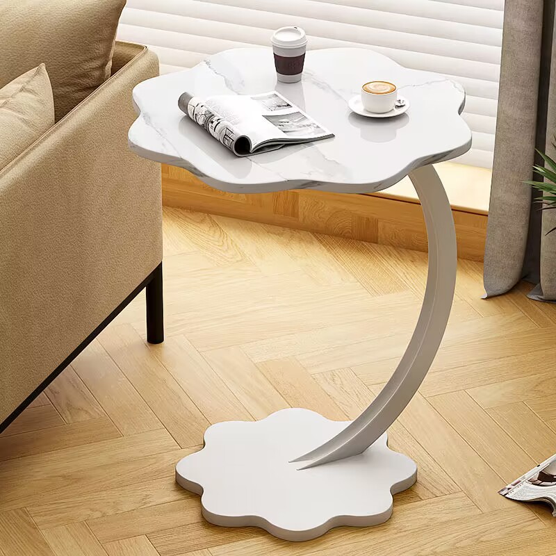 Sofa side table, movable coffee table side cabinet, home living room side table, mini corner table, square table, small coffee table, storage rack details Picture