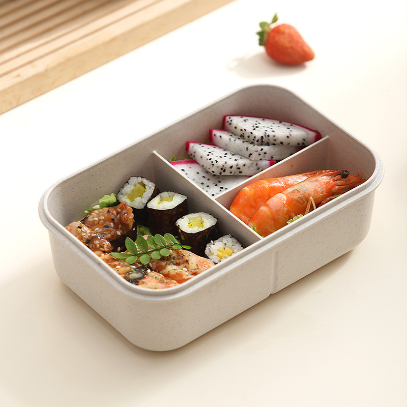 This lunchbox can be used in a microwave oven. It is a lunchbox for office workers, a light food and fat-reducing lunchbox for girls, and a lunchbox for students details Picture
