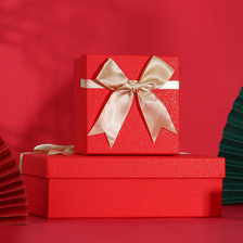 红色礼盒婚庆伴手礼盒喜庆礼品盒大号简约礼物盒生日礼盒包装盒