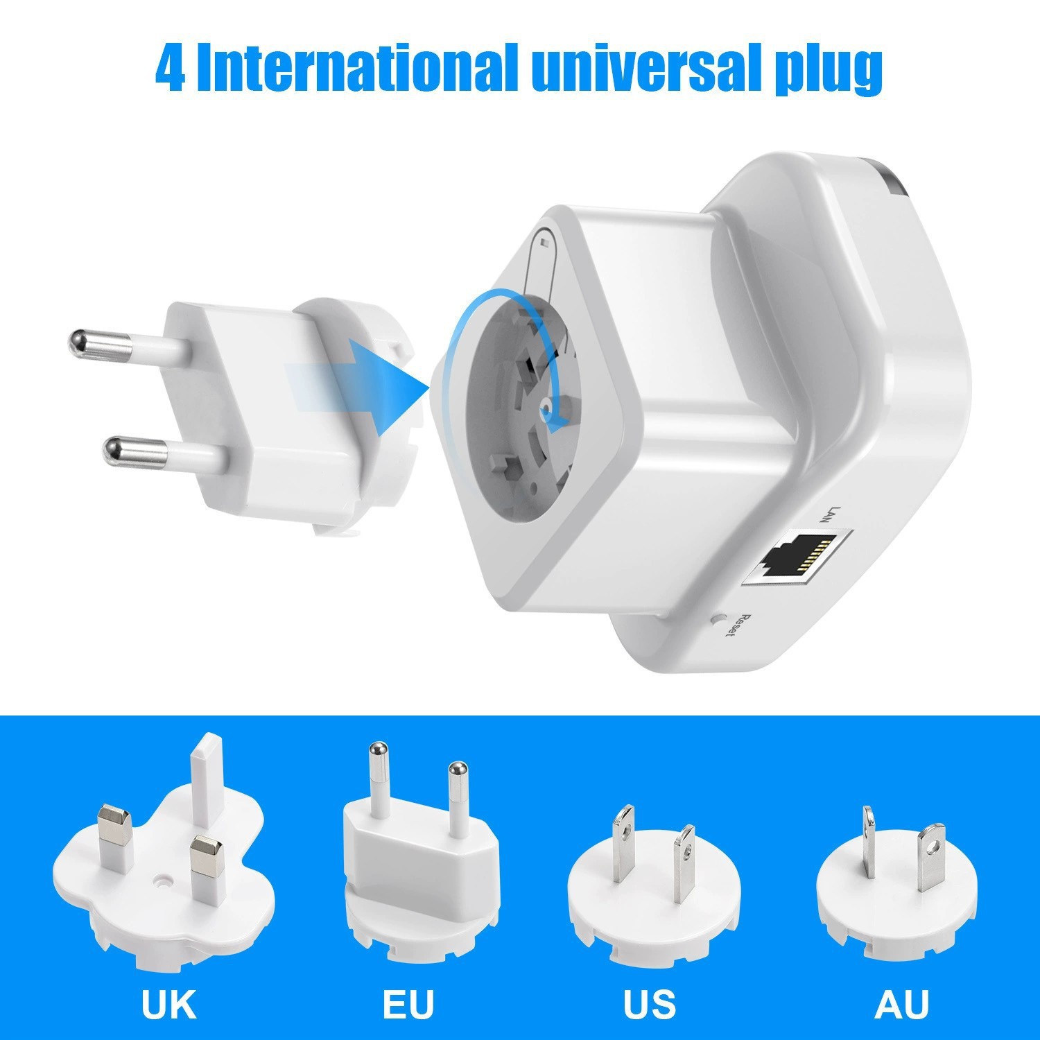 Wireless Router signal amplifier 300M small bread network repeater wirelessRepeater yiwu Item Picture