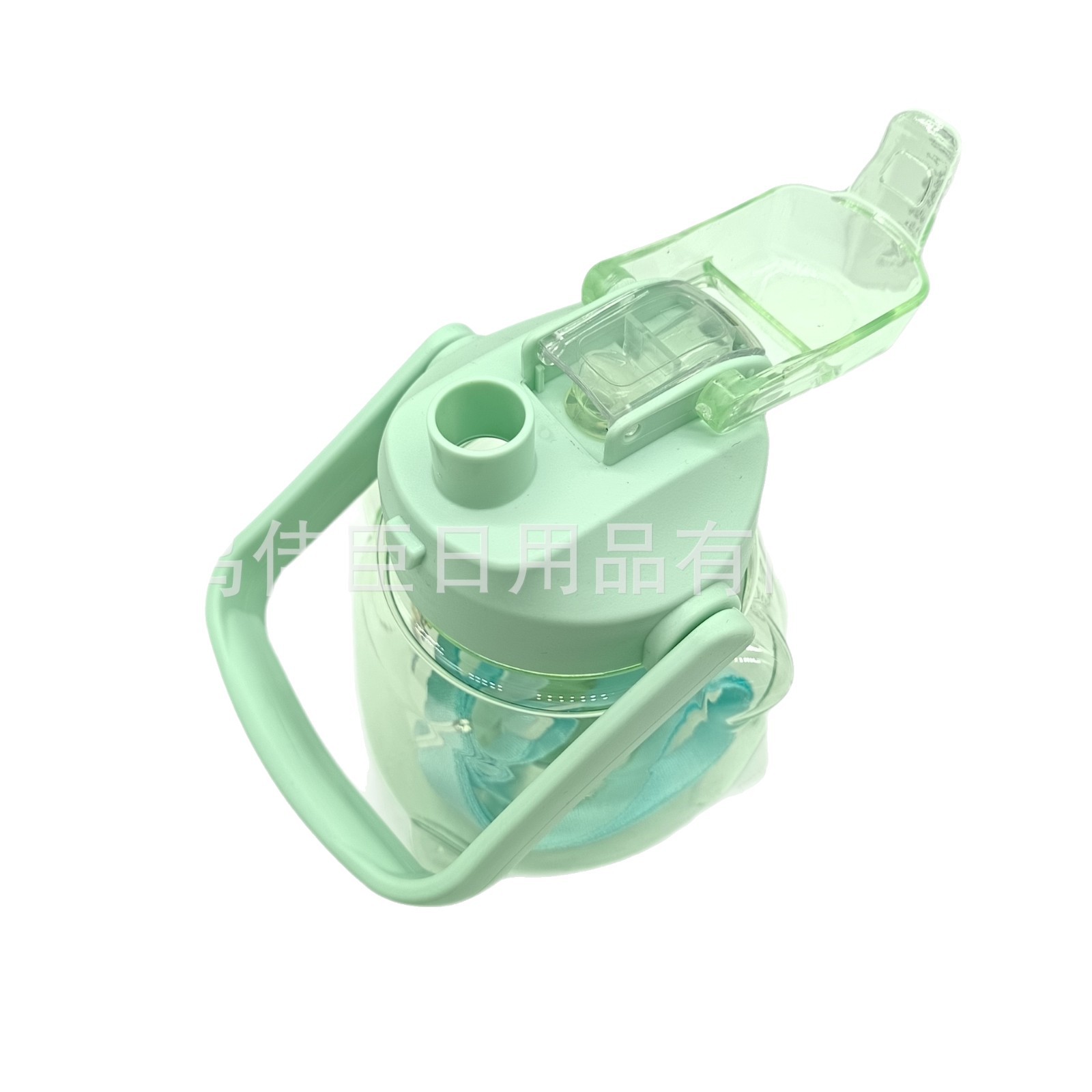 Ton Ton Cup, a popular cartoon panda with a bouncing lid, high appearance level, large-capacity hand-held slanted straw cup, and student plastic cup Item Picture