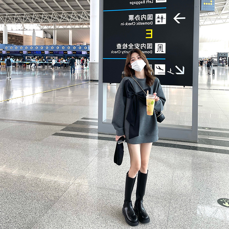早秋上衣宽松设计感小众oversize小个子卫衣女潮ins