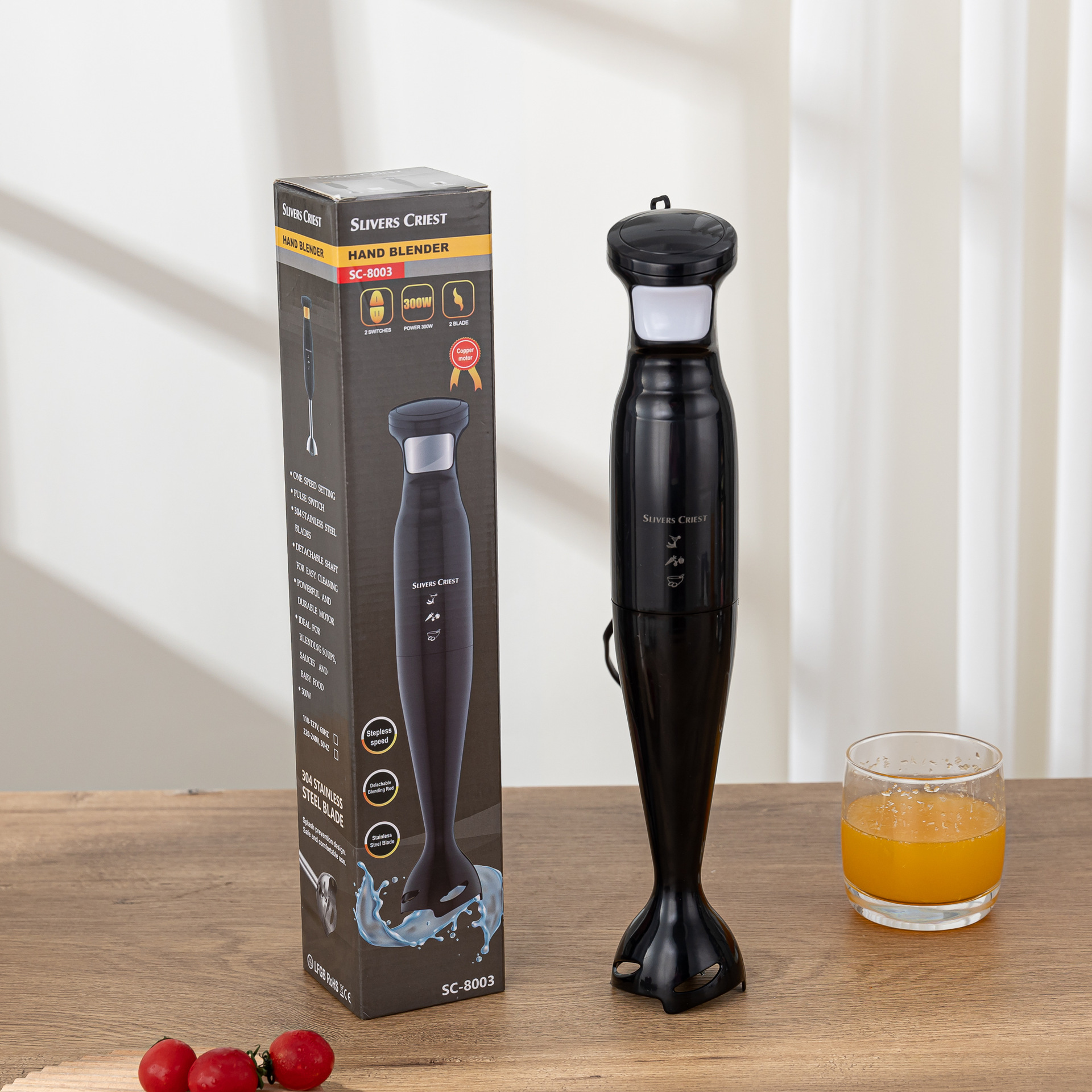 Cross-Border 3-In-1 Multi-Functional Juicer, Household Fully Automatic Fruit And Vegetable Juicer, Food Processor, Stainless Steel details Picture
