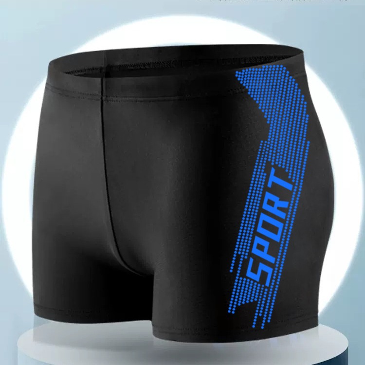 Wholesale New Swimming Shorts Anti-Embarrassing People Into Ice Silk Quick Dry Swim Pants Swim Increase And Fat High-Waisted Men's Swimsuit details Picture