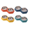 Pet stainless steel dog bowl, feeding water dispenser, double bowl, cat bowl, dog bowl, pet food utensils, cat basin, cat supplies batch Application Scenario