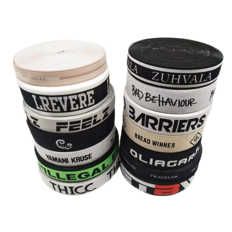 2Cm Polyamide Lettering Elastic Nylon Cup Set Elastic With Printable Lettering Elastic Box Binding Elastic Band