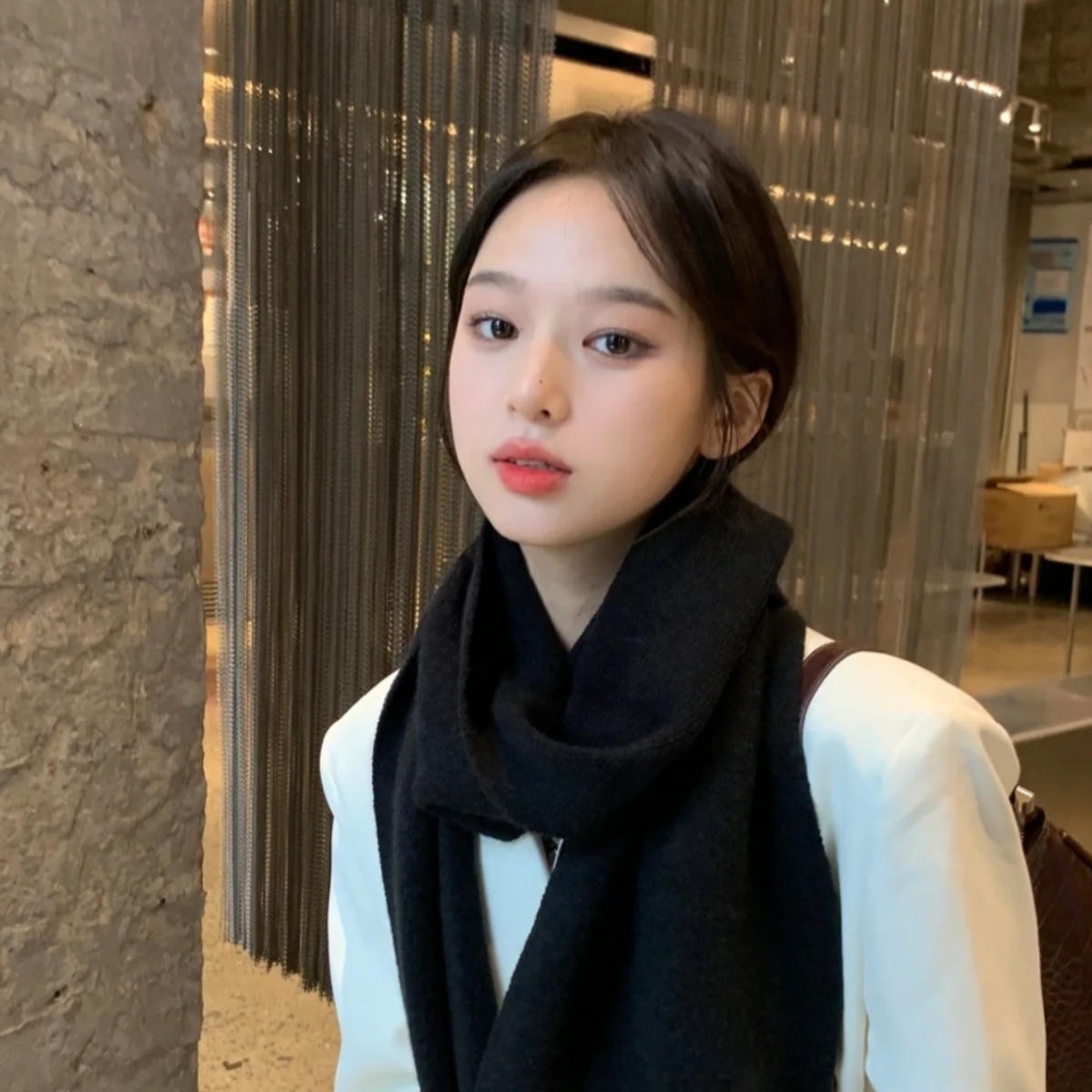 清新校园氛围流行ins网红同款平价通勤极简糖果秋冬围巾保暖百搭详情14