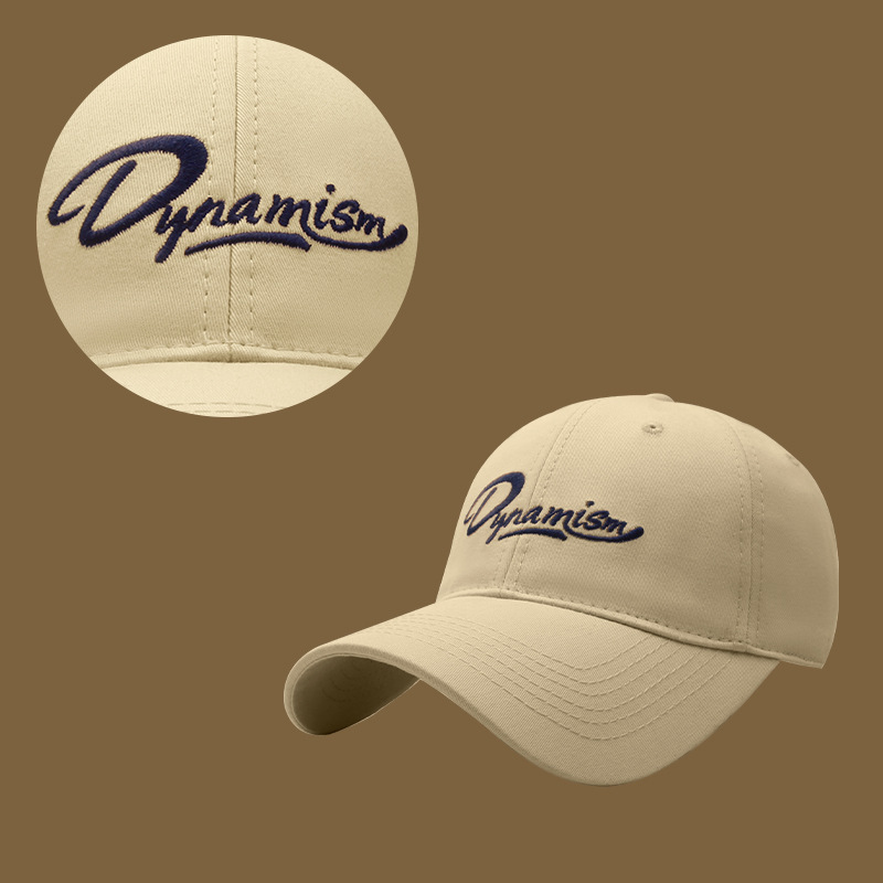 Hat New Korean Alphabet Embroidered Baseball Cap Spring And Summer Outdoor Travel Visor All Match Face Small Cap Specification drawing