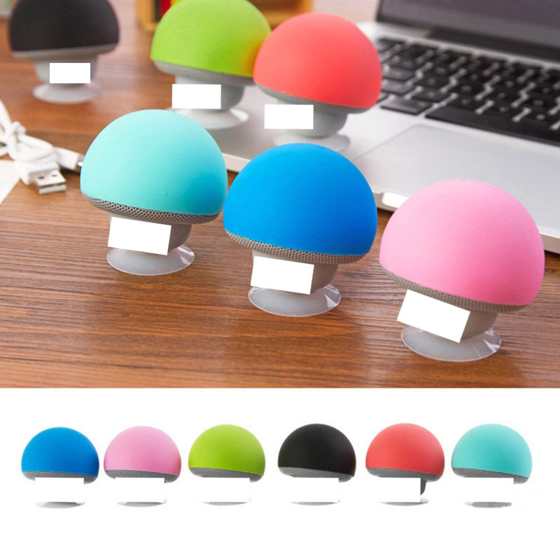 Creative cartoon gifts, small mushroom Bluetooth speaker, waterproof suction cup, mobile phone stand, small subwoofer, mini speaker details Picture