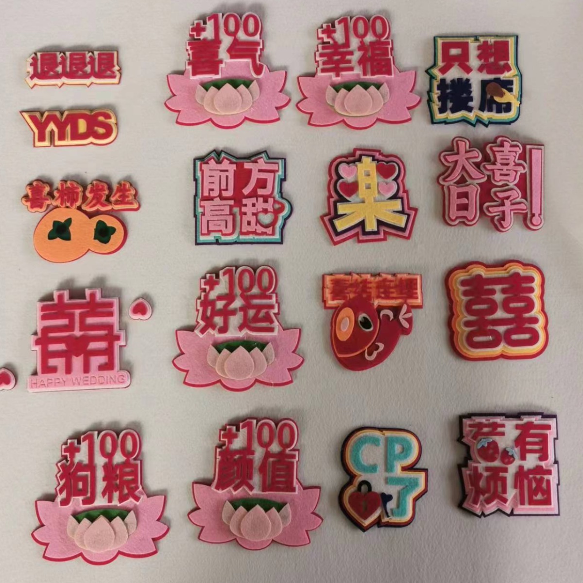 Little Red Book The Same Non-Woven Bag Text Pendant Creative Handmade Ins Felt Cloth Pendant Spot Wholesale
