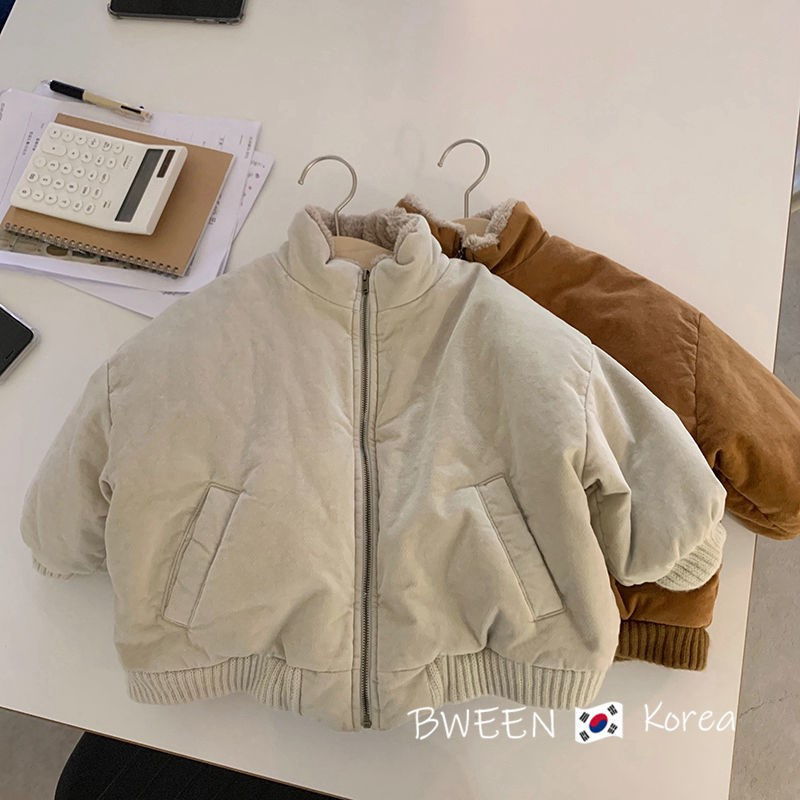 New autumn and winter Korean cotton-padded clothes for boys, girls and babies, thickened coats for children, baby clothing and children's cotton-padded clothes