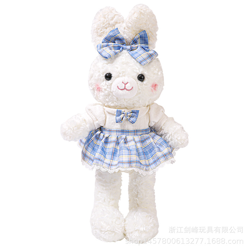 Lolita cute little white rabbit plush toy, soothing doll, one-piece delivery Item Picture