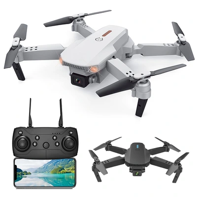 Cross-border folding aerial uav E88 Gravity sensing HD 4K dual camera four-axis remote control aircraft thumbnail