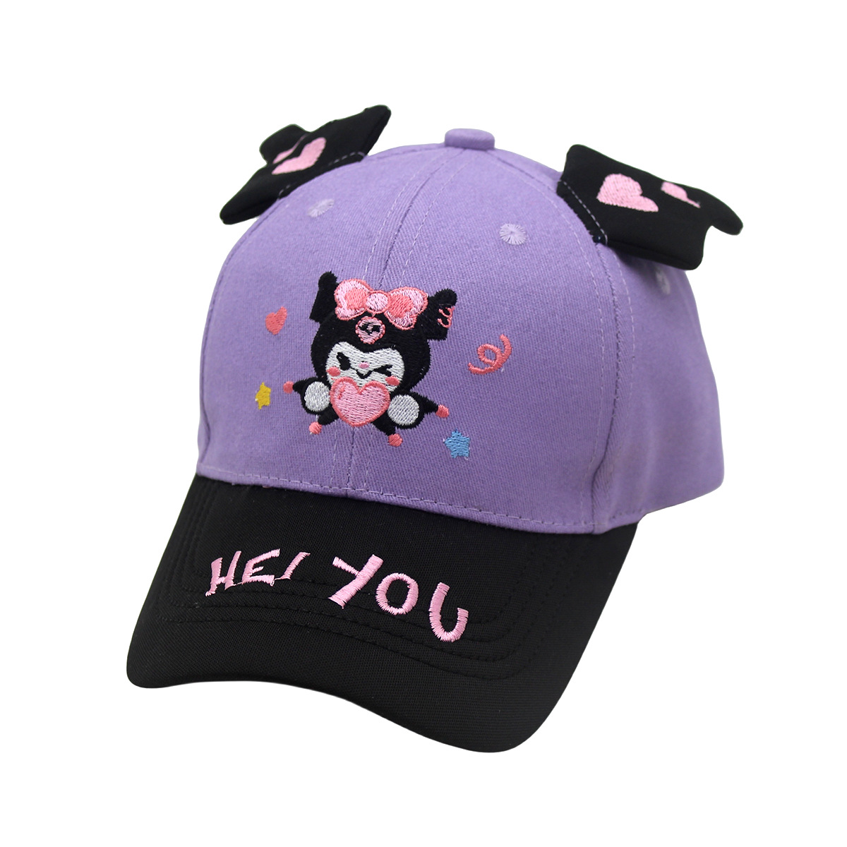 Cross-Border New Sanrio Children's Baseball Cap Animation Cartoon Cap Around The Duck Cap Kulomi Boys And Girls Visor Hat