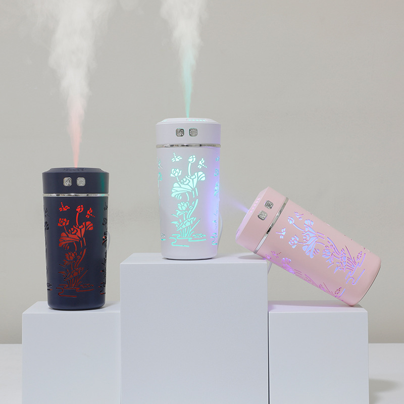 新品镂空荷花/加湿器产品图