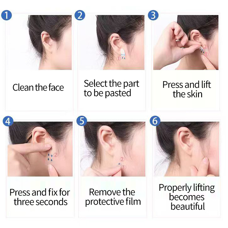 Matte face shaping stickers, the same style as Douyin, invisible V-shaped face shaping stickers, small face shaping stickers, water-repellent and breathable, thin single piece Application Scenario