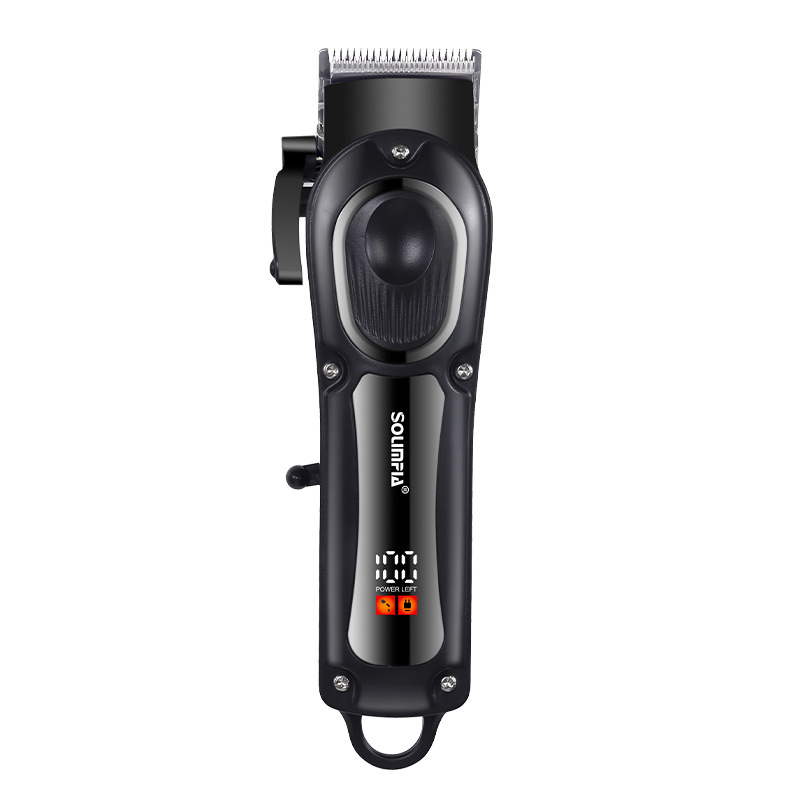 SOLIMPIA electric hair clippers wholesale, shaving and hairdressing tools, digital display hair salon electric clippers, engraved oil hair clippers Item Picture