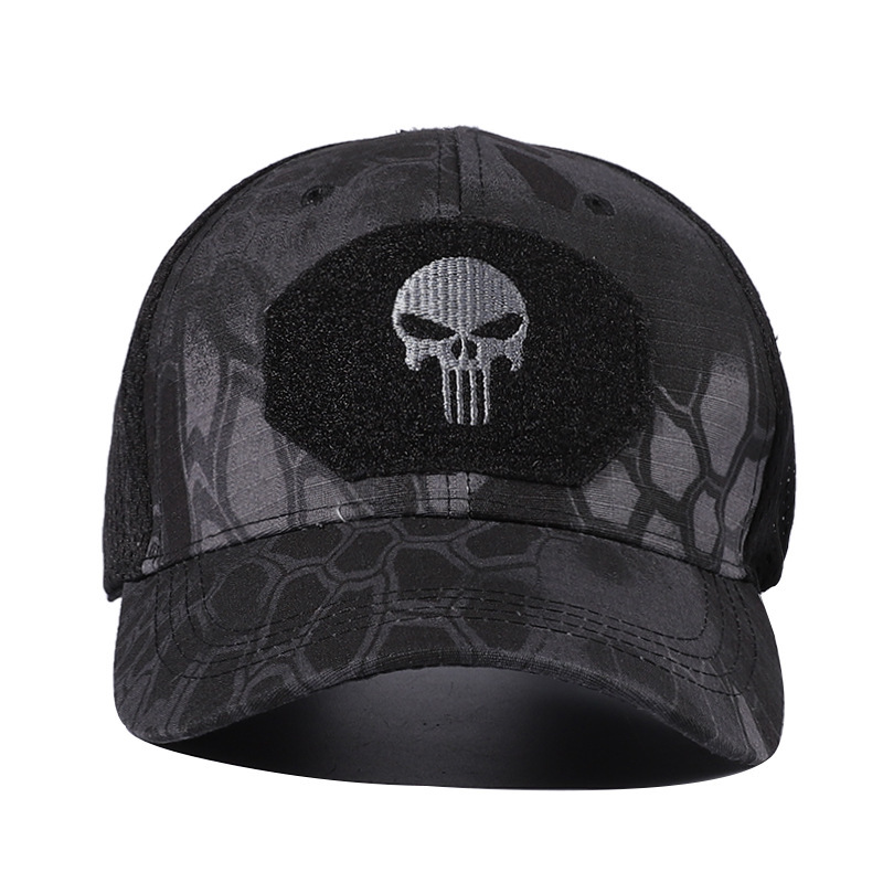 New skull camouflage baseball cap