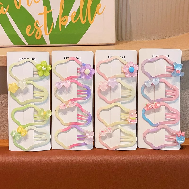 Children's bangs, cloud bb clips, girls' hair won't be damaged, high appearance level hair clips, baby forehead broken hair clips, little girls' headwear Specification image