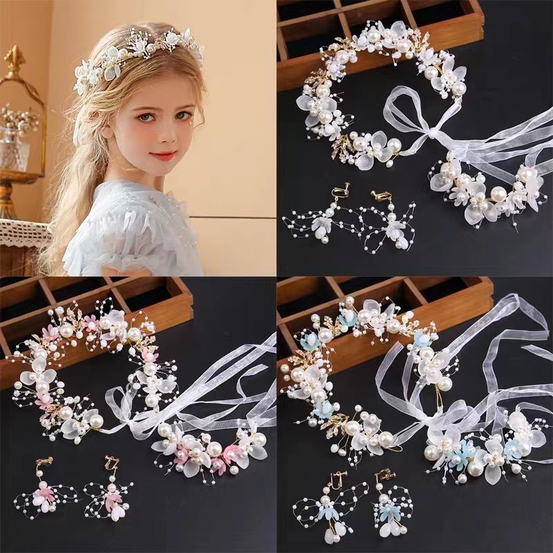 Wreath Headband Headband Crown Princess Korean Headdress Headband Sen Specification drawing