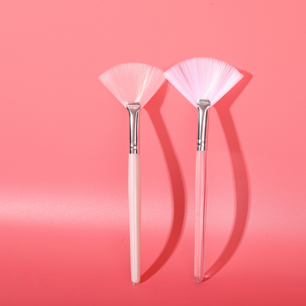 DIY cross-border facial mask brush, beauty makeup, spa brush, fruit acid liquid facial application, soft bristle fan-shaped brush, beauty