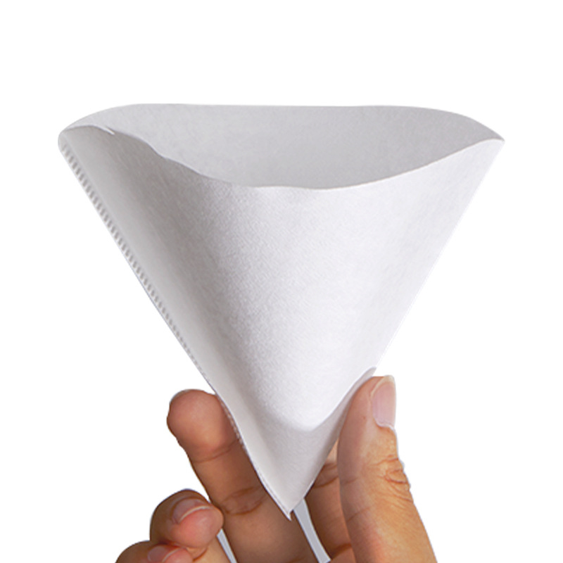 Japanese Imported White Hand-Brewed Coffee Filter Paper, No-Wash V60 Conical Fan-Shaped Filter Paper For 1-4 People, Drip Coffee