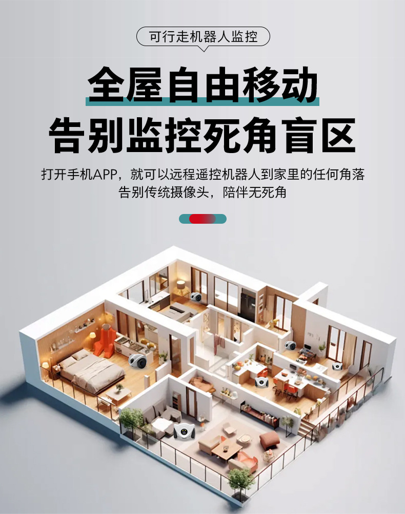 New cross-border walking surveillance camera, smart companion for kids, dog walking, feeding device, monitoring camera, voice intercom pic 6