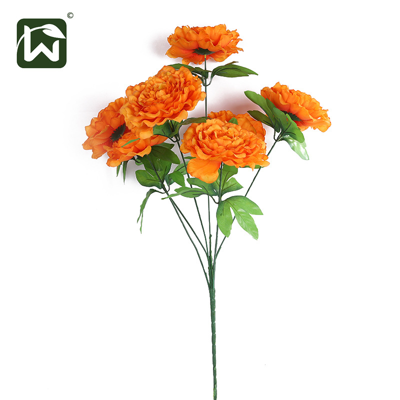 Wholesale of artificial flowers, large flower heads, artificial flowers, hotel, home, living room peonies, hibiscus, and classical decorative items Specification image