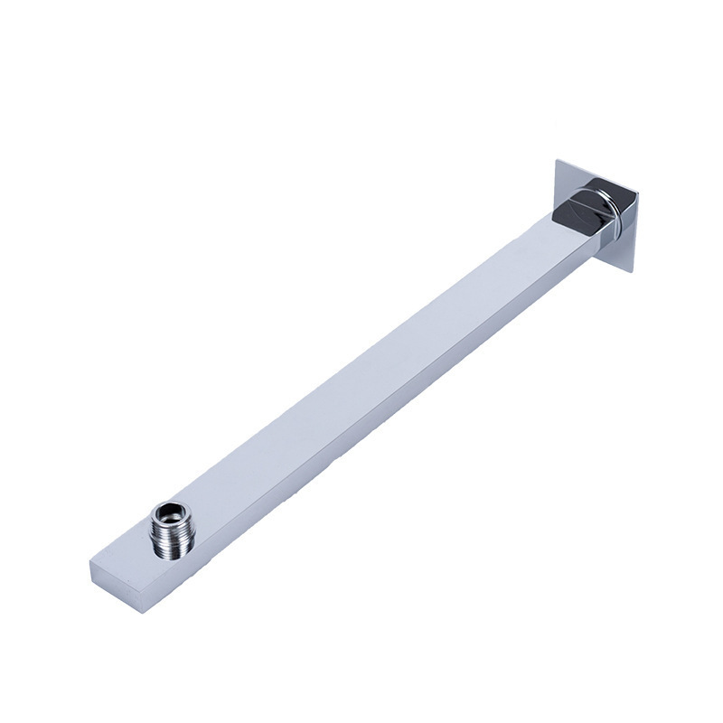 Stainless steel square shower arm open-mounted concealed shower screen into the wall shower water inlet pipe