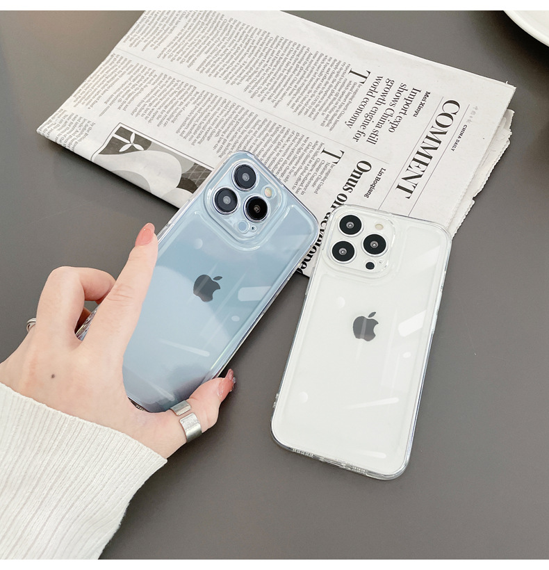 Suitable for the new iphone17 phone case 16Pro, Apple transparent hollow case, thickened silicone TPU anti-drop soft case pic 11