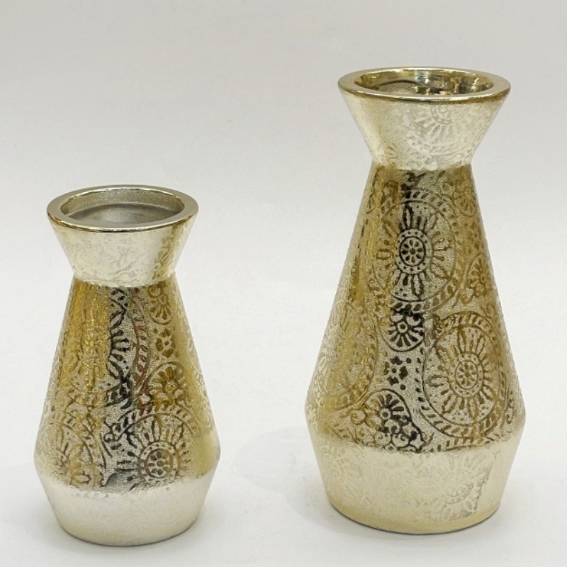 European retro and nostalgic home painted ceramic vases, ceramic vases with hand-painted patterns and flower arrangements, creative home ornaments Specification image