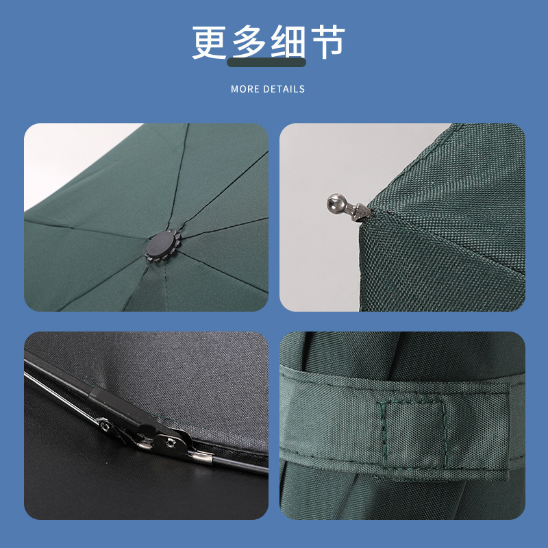 Umbrella manufacturers wholesale large quantities of advertising umbrellas, custom logo printed, sun protection, fully automatic sunshade umbrellas, folding for both sunny and rainy days Specification image
