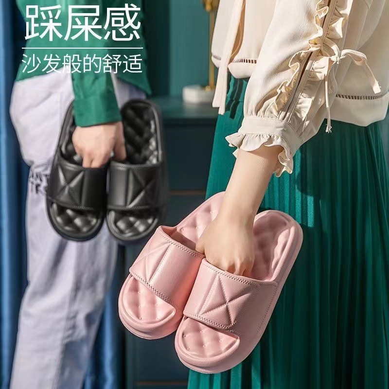 Platform Simple Sandals For Women Summer 2024 New Lightweight Home And Outdoor Wear All-Match Casual Couple Bathroom Slippers For Men details Picture