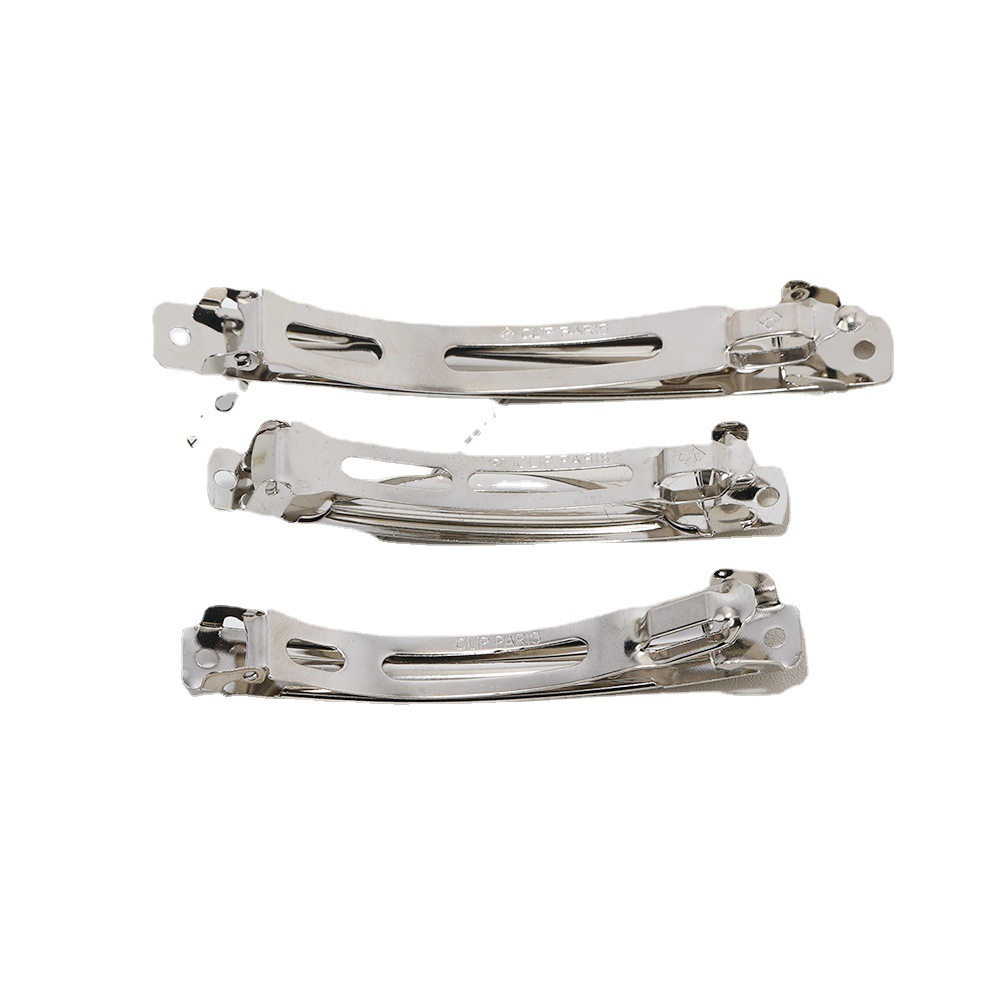 Manufacturers Directly Supply The Korean Version Of Metal Spring Jacket Automatic Clip Diy Bow Hand Hairpin Accessories Wholesale Item Picture