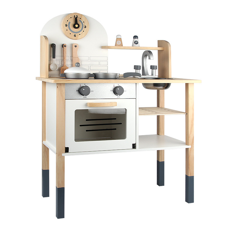 Children's and girls' role-playing kitchen G simulation stove cookware cooking and rice preparation set Enlightenment and educational toys details Picture